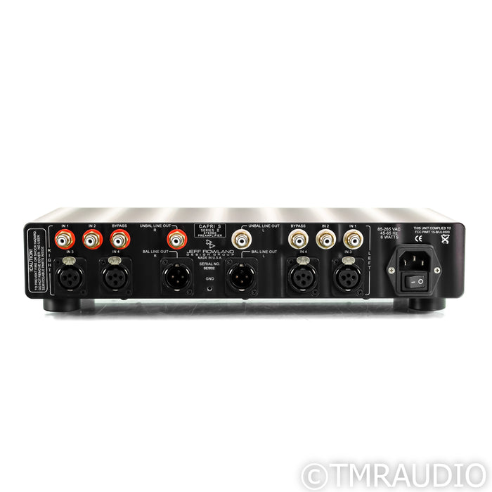 Jeff Rowland Design Capri S2 Preamplifier; MM Phono; DAC
