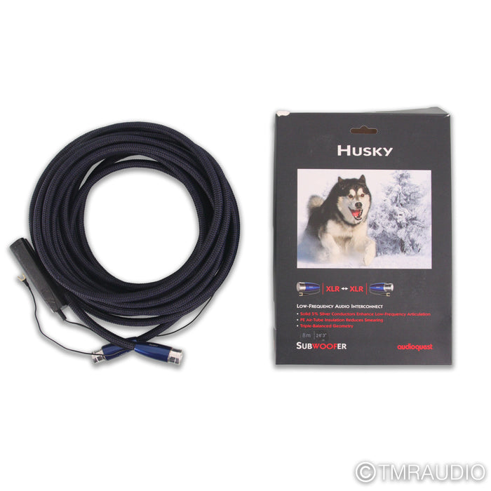 AudioQuest Husky Subwoofer XLR Cable; 8m Single Interconnect