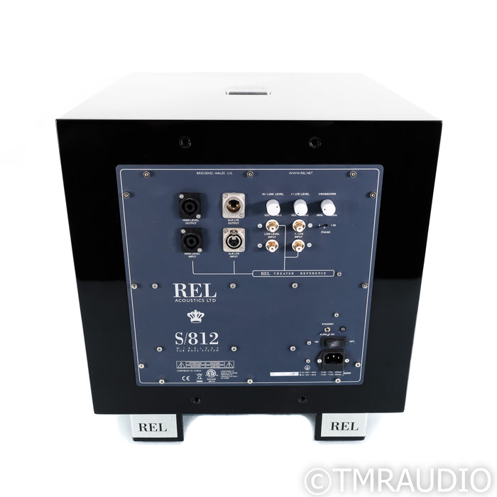REL Acoustics S/812 12" Powered Subwoofer; Piano Black
