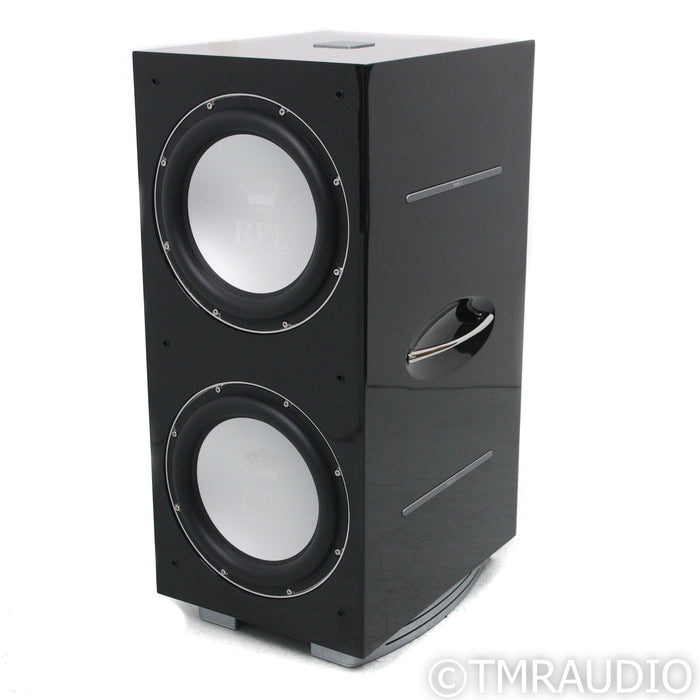 REL Acoustics 212/SX Dual 12" Powered Subwoofer; Piano Black