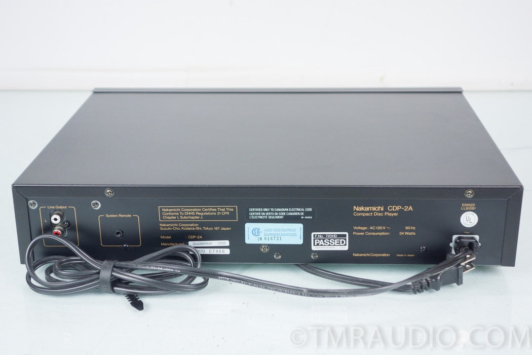 Nakamichi CDP-2A Classic Audiophile CD Player in Factory Box