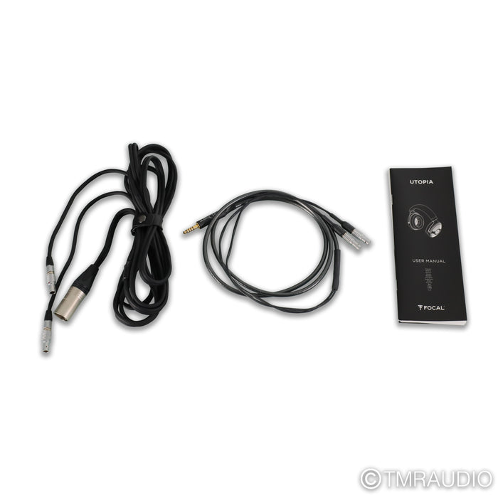 Focal Utopia (2022) Open Back Headphones; Moon Silver Dragon Cable