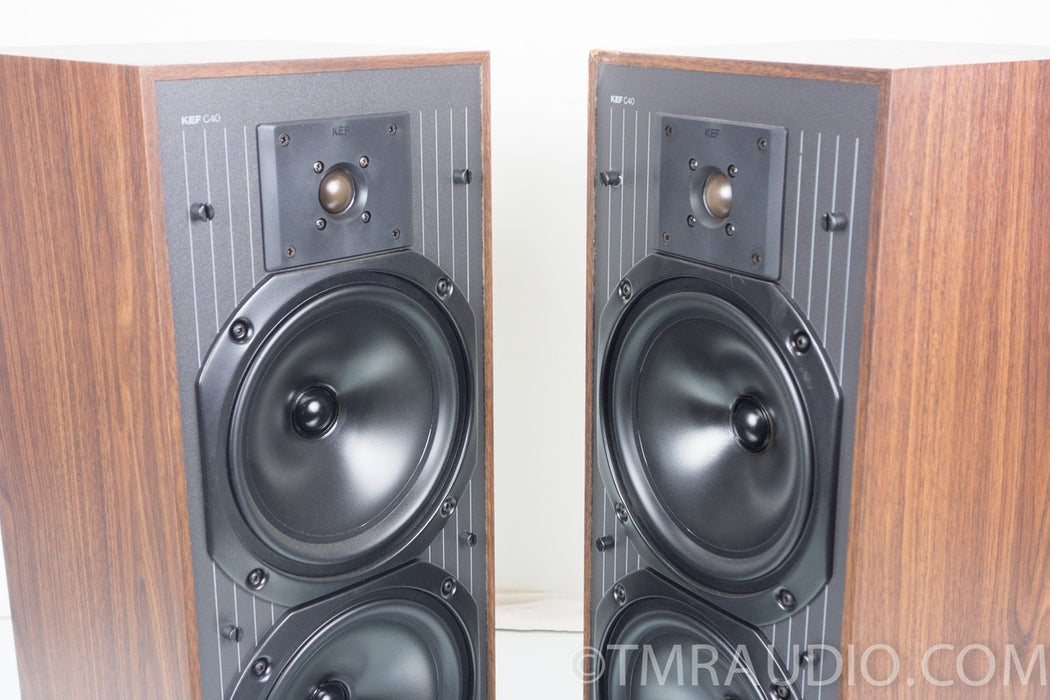 [レア] KEF C40 3unit2.5way スピーカーペア KEF C40 Three-Way Loudspeaker System with Stand (1988) — SpenCertified