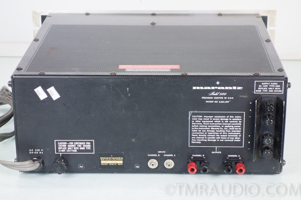 Marantz Model 500 Vintage Stereo Power Amplifier