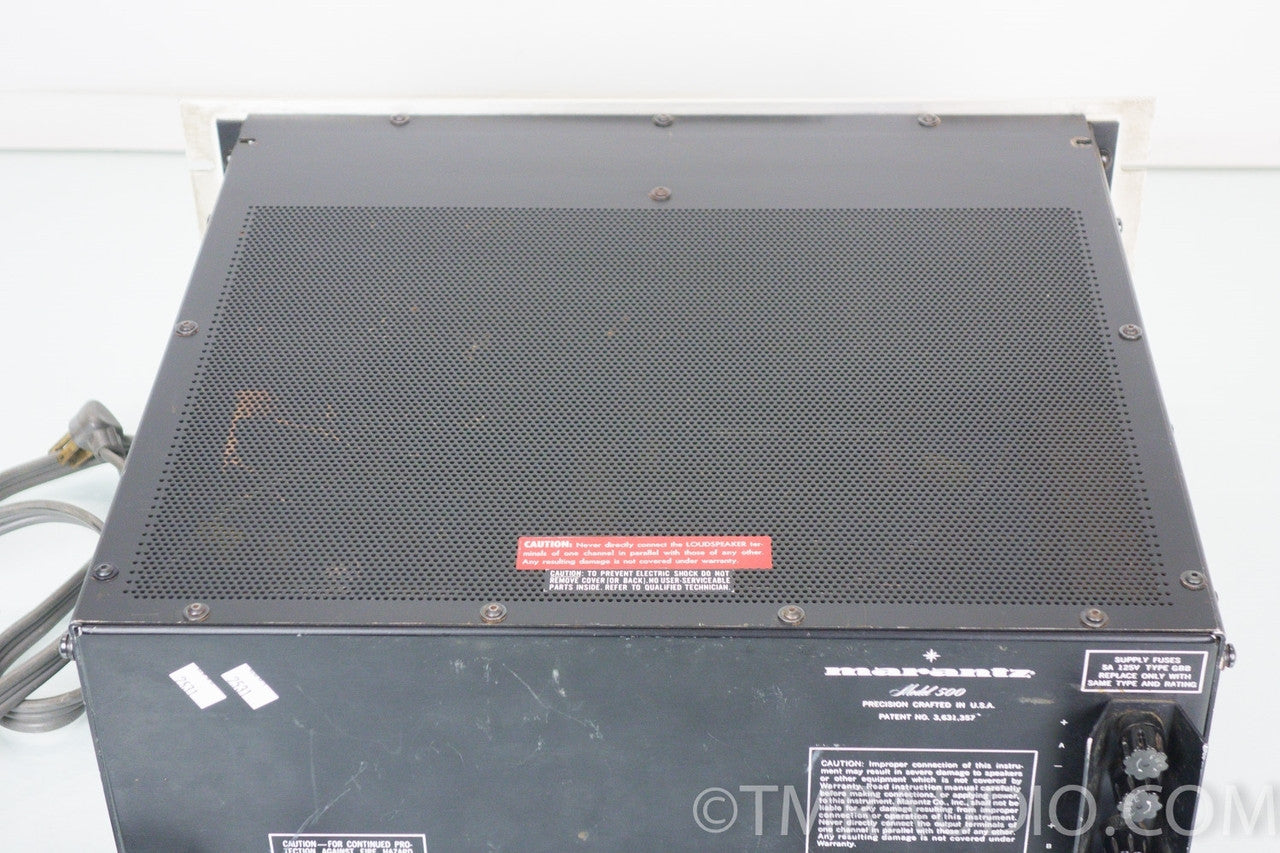 Marantz Model 500 Vintage Stereo Power Amplifier — The Music Room