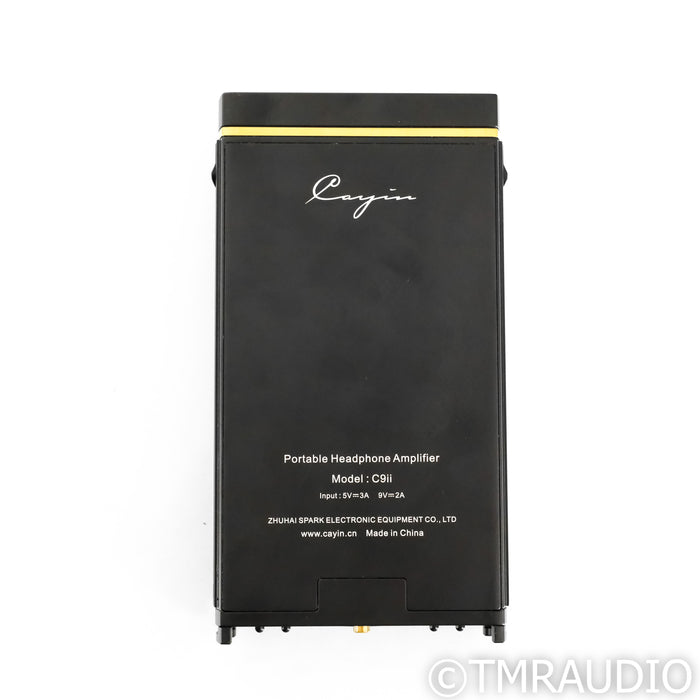 Cayin C9ii Portable Tube Hybrid Headphone Amplifier; Silver Dragon Cable