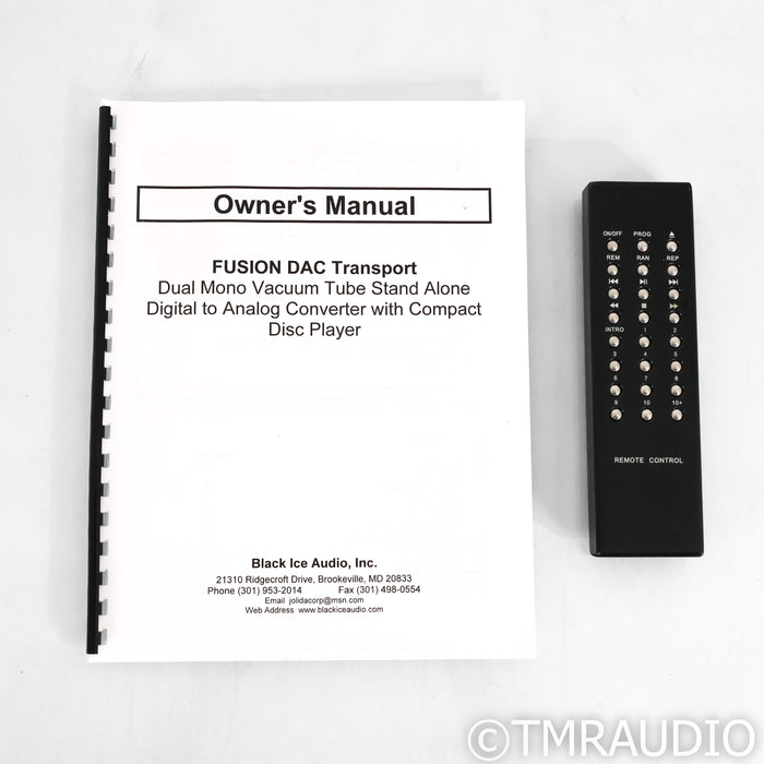 Black Ice Audio Fusion Tube DAC / Transport; D/A Converter