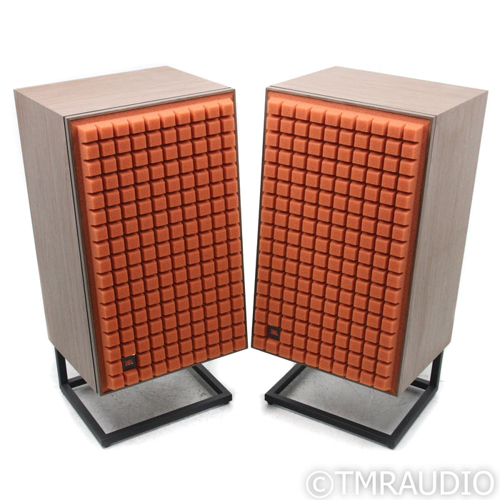 JBL James Lansing L100 Classic Bookshelf Speakers; Walnut Pair with Stands