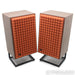 JBL James Lansing L100 Classic Bookshelf Speakers; Walnut Pair with Stands