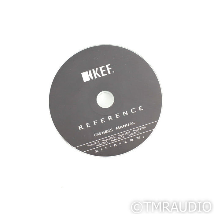 KEF Reference 201/2 Bookshelf Speakers; Cherry Pair