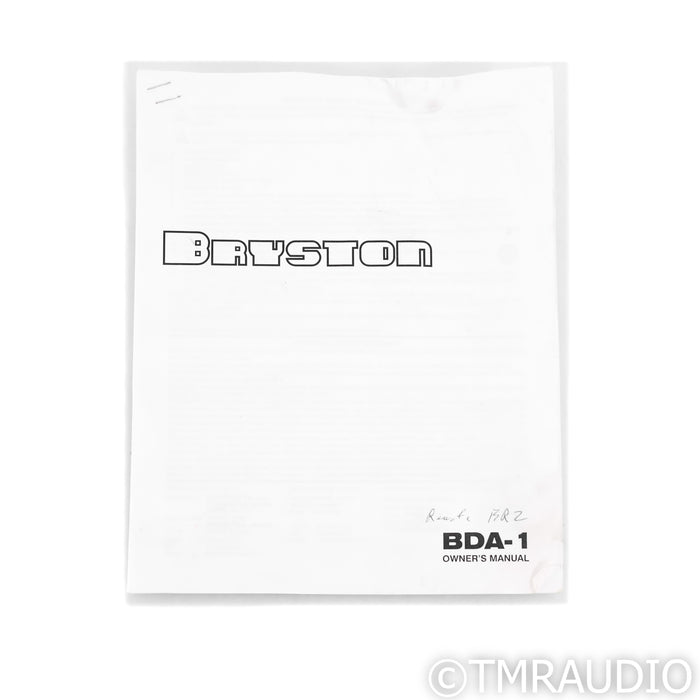Bryston BDA-1 DAC; D/A Converter