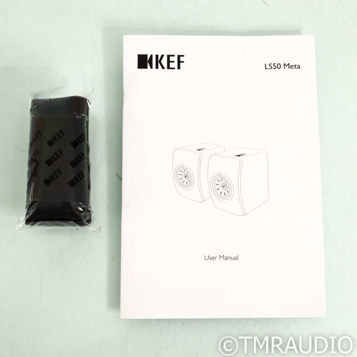KEF LS50 Meta Bookshelf Speakers; Black Pair