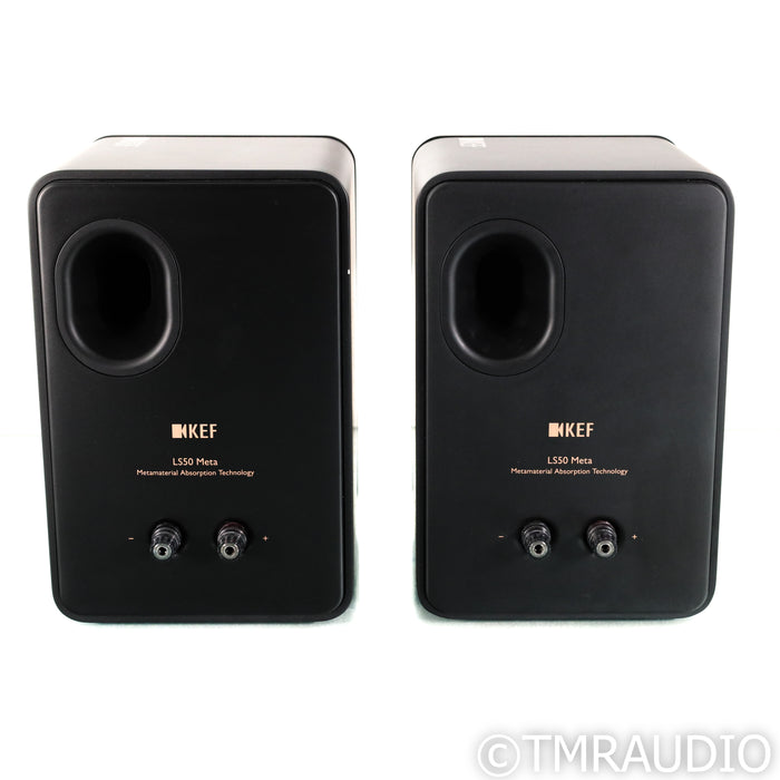 KEF LS50 Meta Bookshelf Speakers; Black Pair