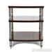 Solidsteel HF Elite Series 3-Shelf Hi-Fi Rack; Ebony Macassar