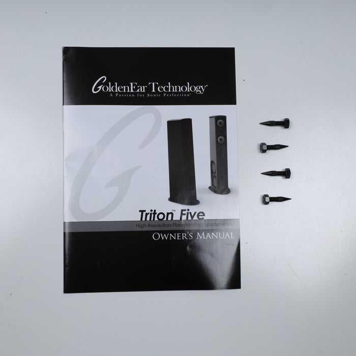 GoldenEar Triton Five Floorstanding Speakers; Black Pair
