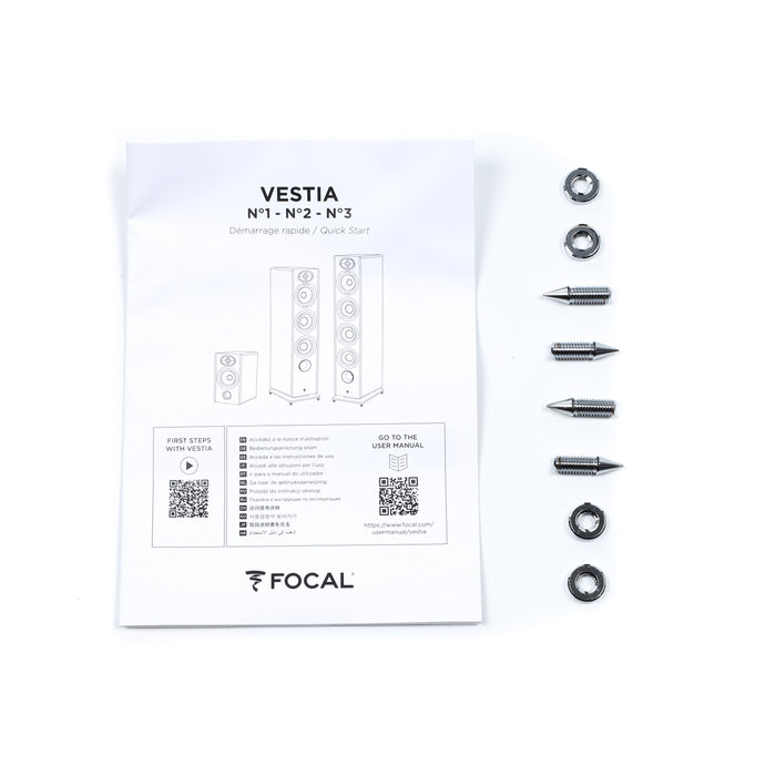 Focal Vestia No. 3 Floorstanding Speakers; Dark Wood Pair