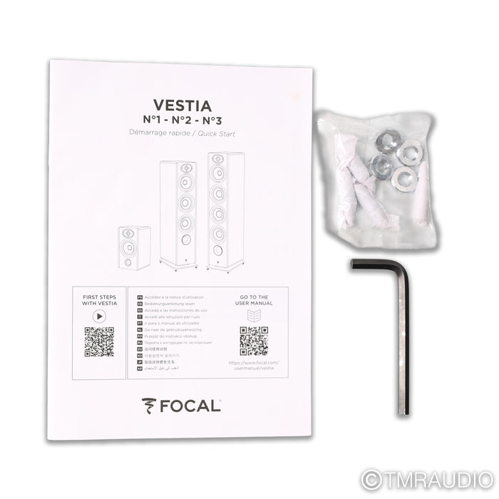 Focal Vestia No. 2 Floorstanding Speakers; Black Pair