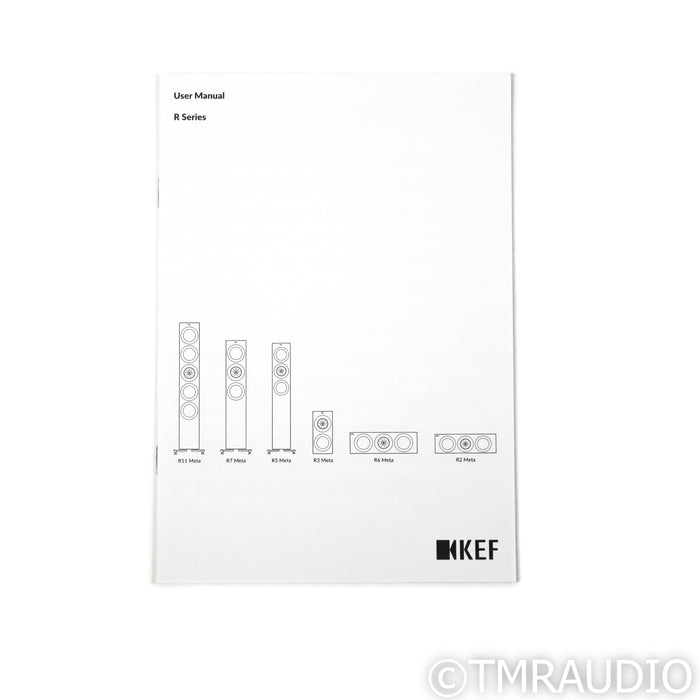 KEF R7 Meta Floorstanding Speakers; Titanium Gloss Pair