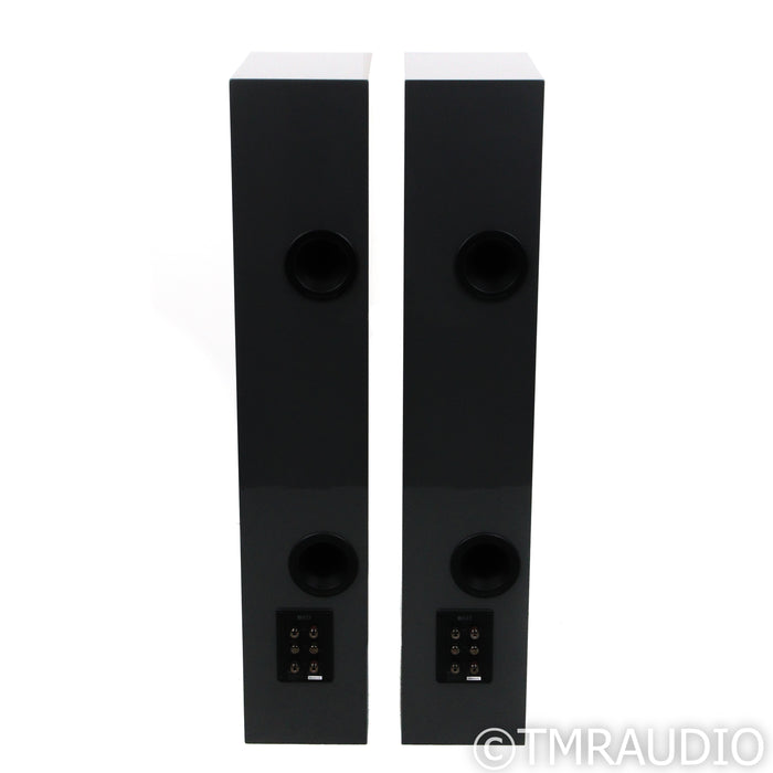 KEF R7 Meta Floorstanding Speakers; Titanium Gloss Pair