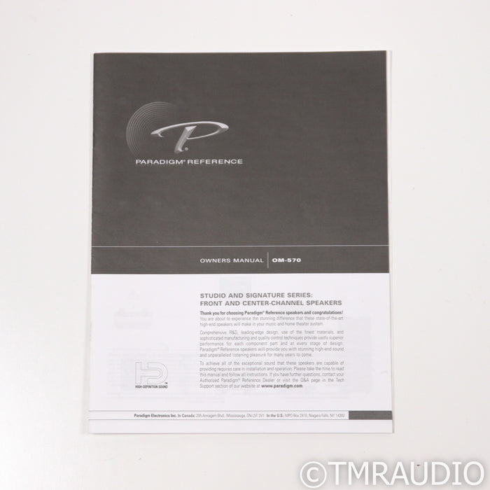 Paradigm Signature S1 v.2 Bookshelf Speakers; Birdseye Maple Pair w/ Stands
