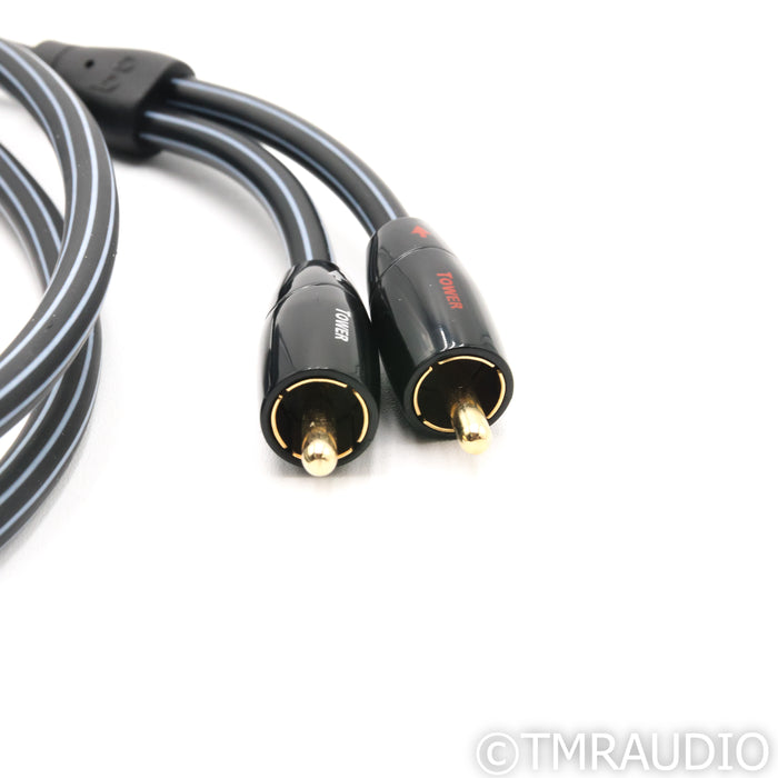 AudioQuest Tower RCA Cable; 1m Stereo Interconnect