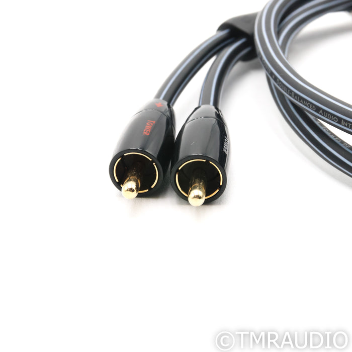 AudioQuest Tower RCA Cable; 1m Stereo Interconnect