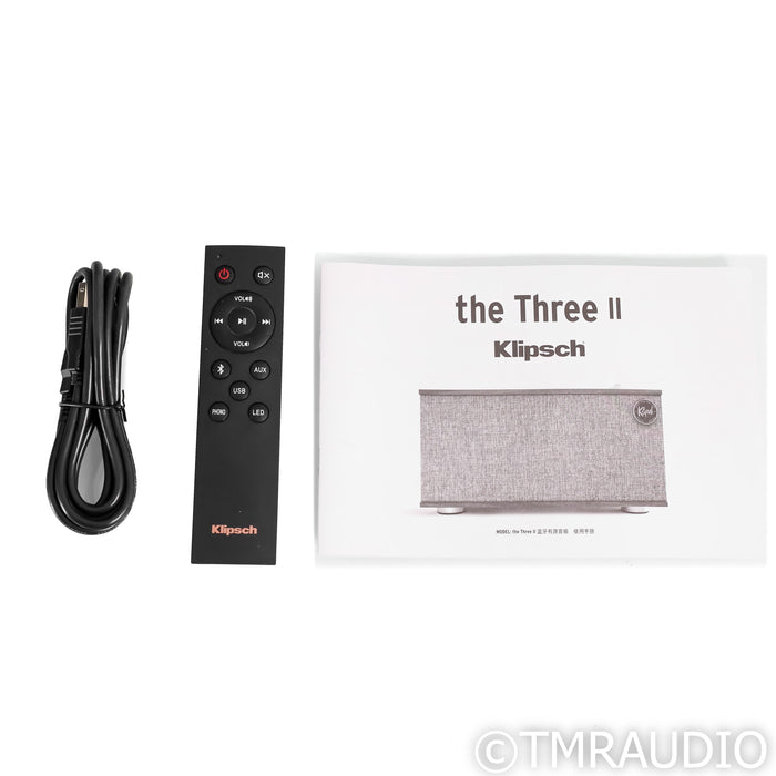 Klipsch The Three II Wireless Bluetooth Speaker; Walnut