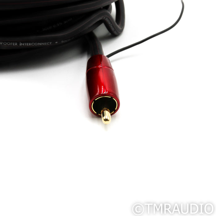AudioQuest Irish Red Subwoofer RCA Cable; 12m Single Interconnect (Mint / Unused)