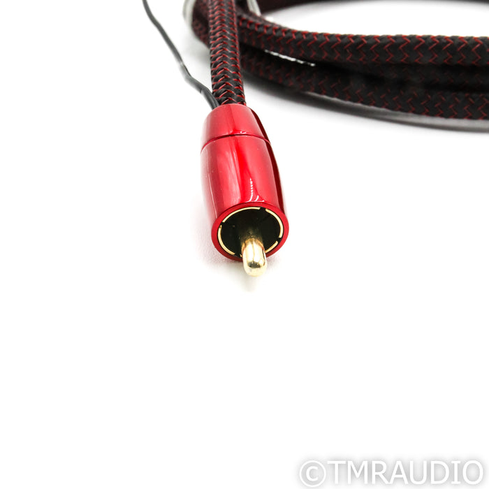 AudioQuest Irish Red Subwoofer Cable; Lot of Two 2m Interconnects
