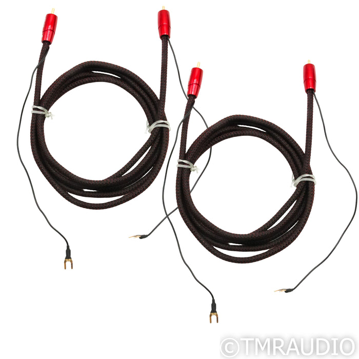 AudioQuest Irish Red Subwoofer Cable; Lot of Two 2m Interconnects