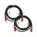 AudioQuest Irish Red Subwoofer RCA Cable; 2m Single Interconnect; Lot of 2