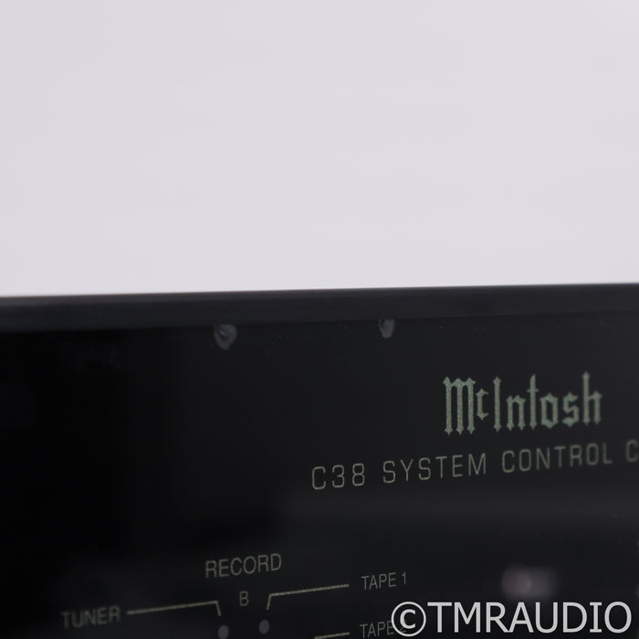 McIntosh C38 Vintage Stereo Preamplifier w/ Walnut Cabinet; MM Phono; Re-lamped