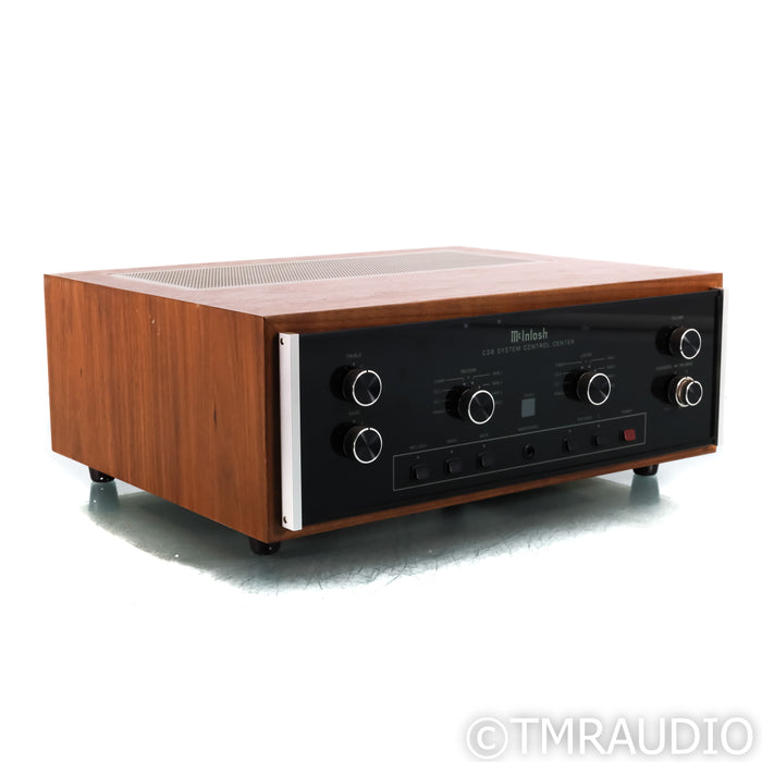 McIntosh C38 Vintage Stereo Preamplifier w/ Walnut Cabinet; MM Phono; Re-lamped