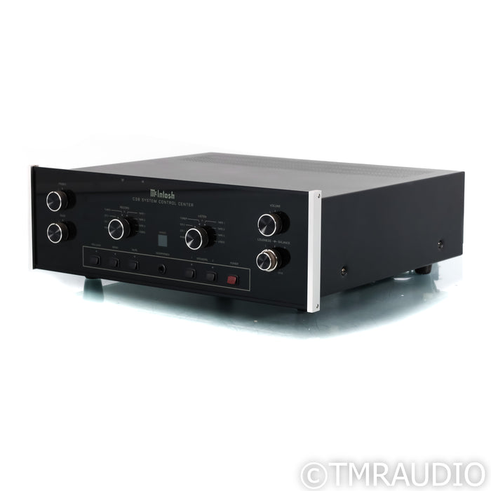 McIntosh C38 Vintage Stereo Preamplifier w/ Walnut Cabinet; MM Phono; Re-lamped