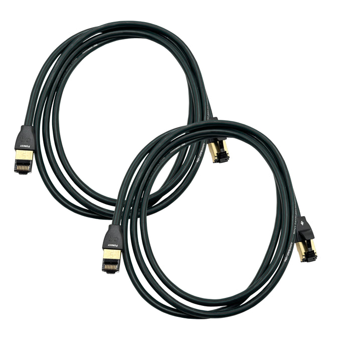AudioQuest Forest Ethernet Cable; 1.5m Digital Interconnect; Lot of 2 (Unused)