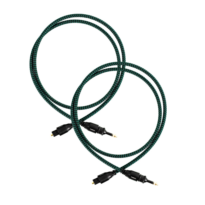 AudioQuest Forest Optical Cable; 0.75m Digital Interconnect; Lot of 2