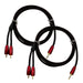 AudioQuest Golden Gate 3.5mm to RCA Cable; 1.5m Stereo Interconnect; Lot of 2