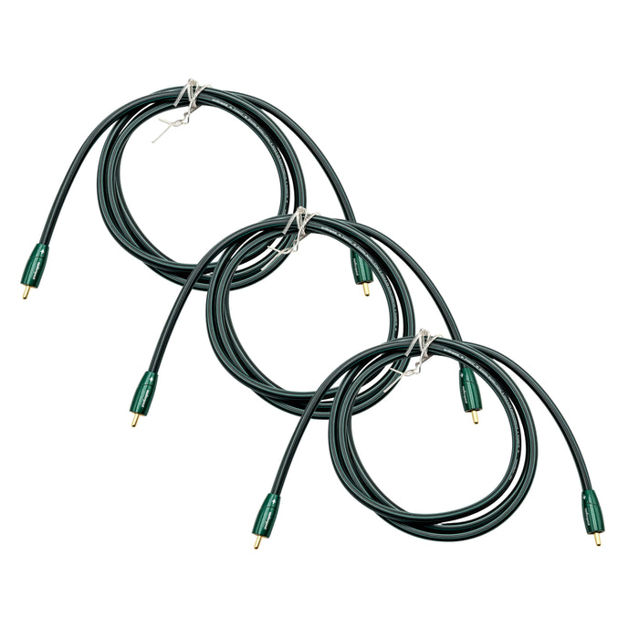 AudioQuest Forest Coax Cable; 1.5m Digital Interconnect; Lot of 3 (Unused)