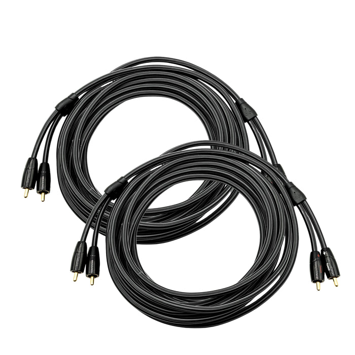 AudioQuest Tower RCA Cable; 5m Stereo Interconnect; Lot of 2 (Unused)
