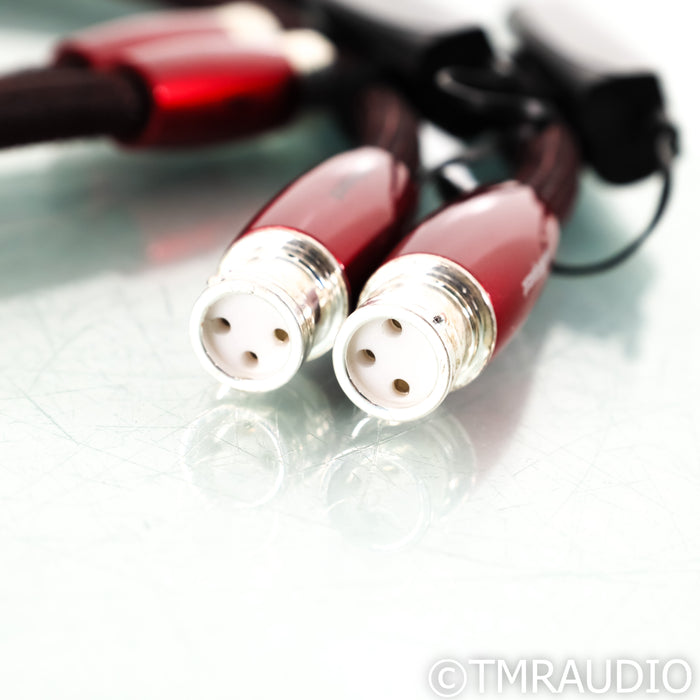 AudioQuest Fire XLR Cables; 1m Pair Balanced Interconnects; 72v DBS