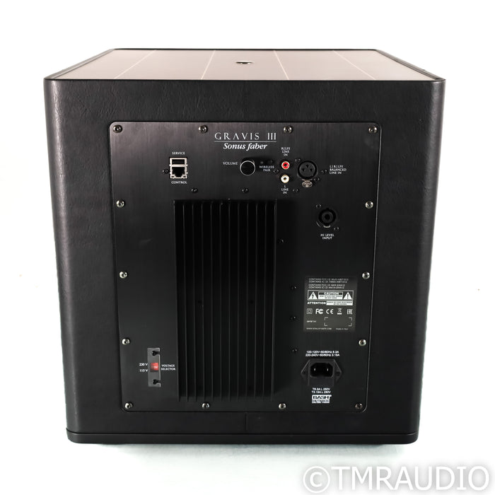 Sonus Faber Gravis III 10" Powered Subwoofer; Wenge