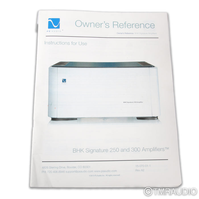 PS Audio BHK Signature 250 Tube Hybrid Power Amplifier
