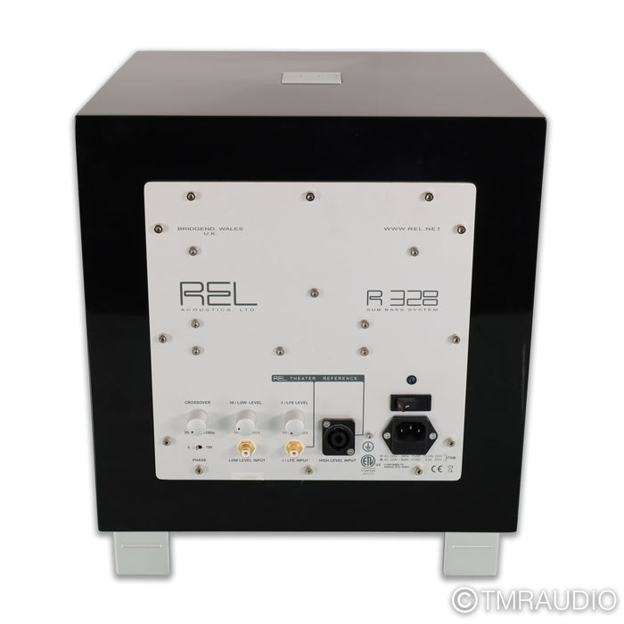 REL Acoustics R328 10" Powered Subwoofer; Gloss Black