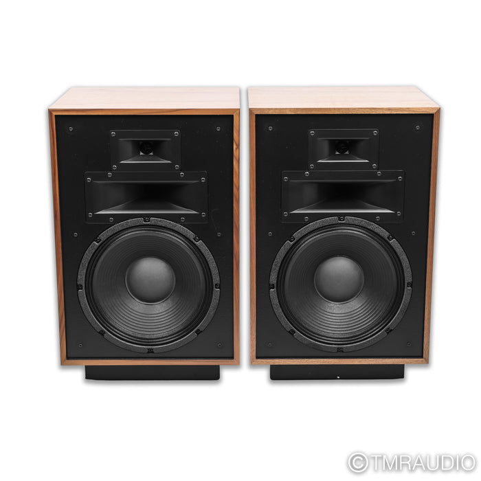 Klipsch Heresy IV Floorstanding Speakers; American Walnut Pair (Low Hours)
