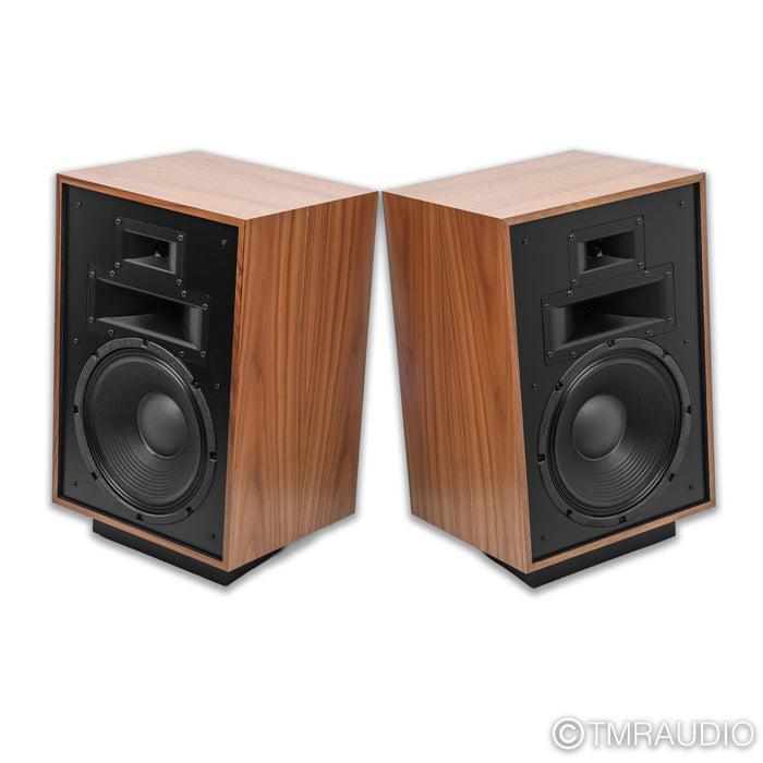 Klipsch Heresy IV Floorstanding Speakers; American Walnut Pair (Low Hours)