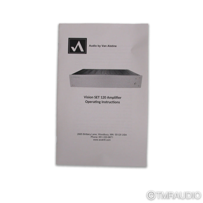 Audio by Van Alstine Vision SET 120 Stereo Power Amplifier