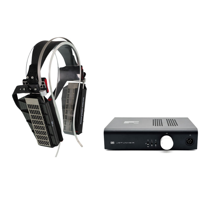 RAAL Requisite SR1a Ribbon Headphones; w/ Amp Interface and Schiit Jotunheim R