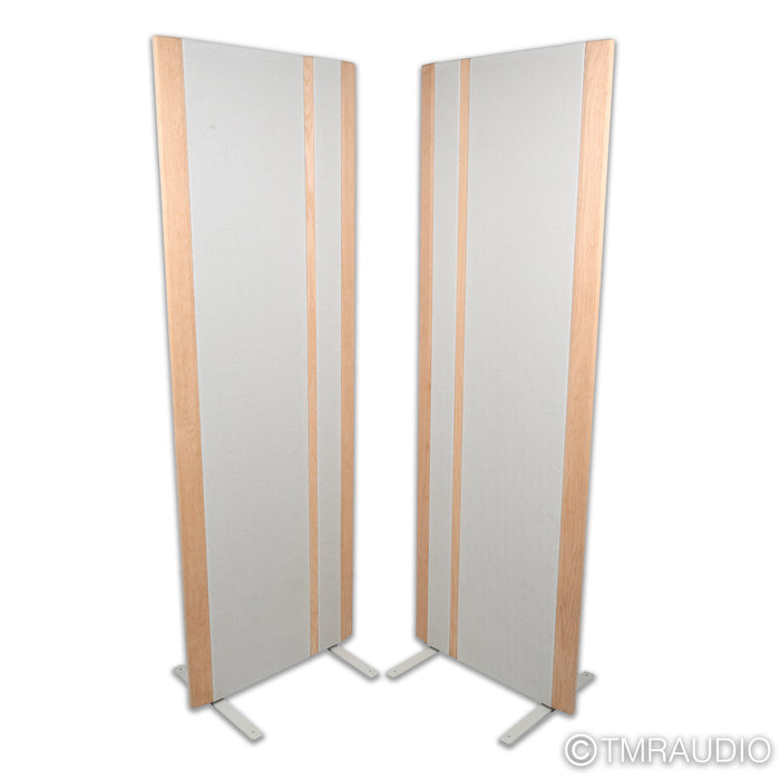 Magnepan MG 3.7i Planar Magnetic Speakers; White / Ash Wood Pair