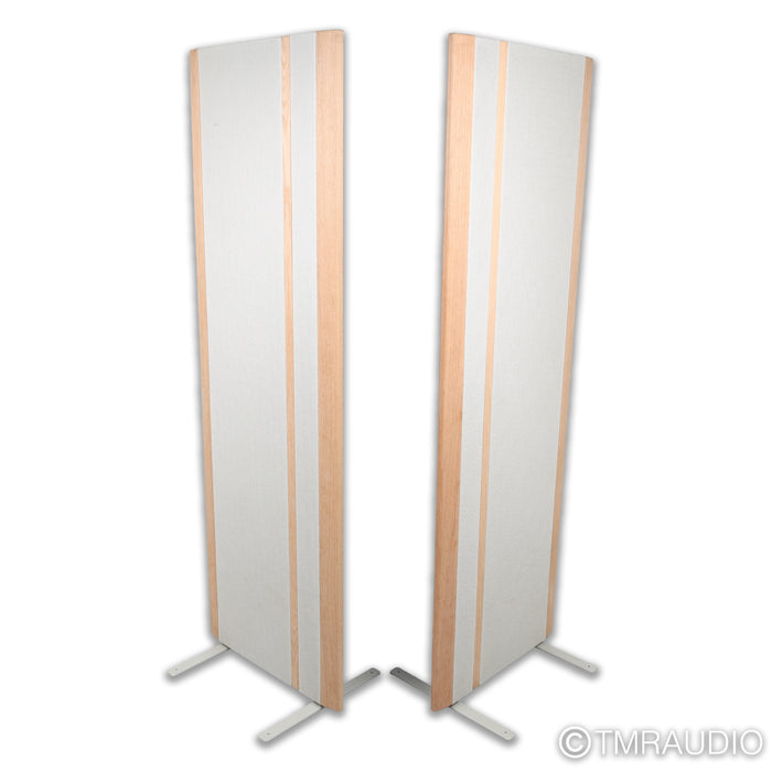 Magnepan MG 3.7i Planar Magnetic Speakers; White / Ash Wood Pair