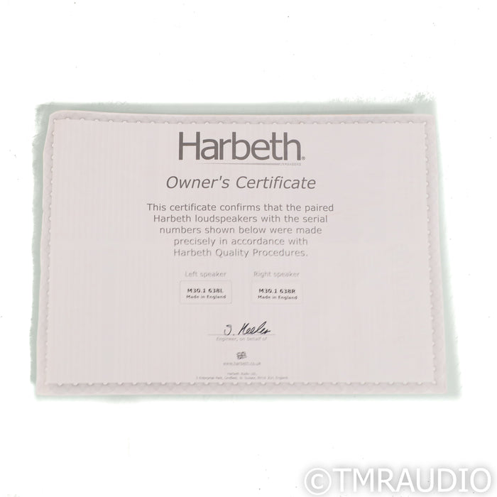 Harbeth 30.1 35th Anniversary Edition Bookshelf Speakers; Cherry Pair